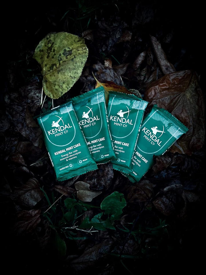 KMC Energy Bars Pocket-Sized, Original Flavour, Kendal Mint Cake Recharged, Vegan, Gluten Free with Essential Electrolytes & Vitamins35G (Original, Pack of 6)