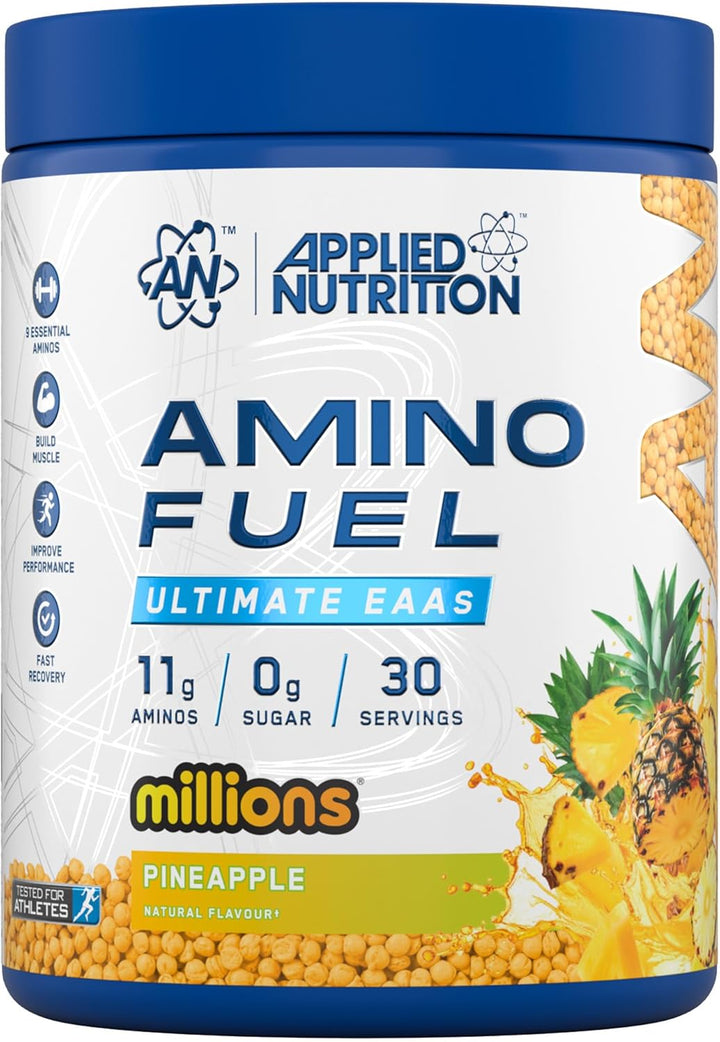 Amino Fuel - Amino Acids Supplement, EAA Essential Amino Acids Powder, Muscle Fuel & Recovery (390G - 30 Servings) (Fruit Burst) (New)