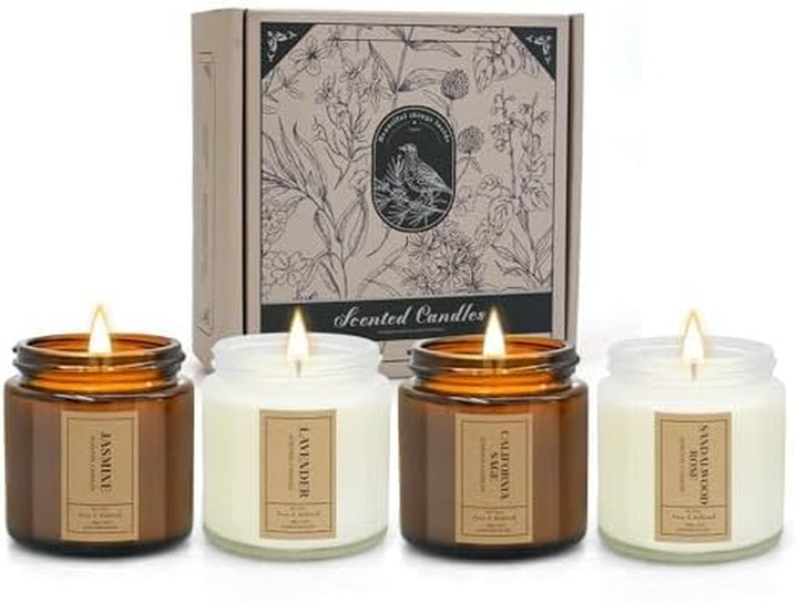 Candles-Scented Candles Gifts for Women,9 Pack Soy Wax Candle Set for Female Friend-Long Burning Aromatherapy Tin Candles for Birthday,Mother,Eid,Anniversary