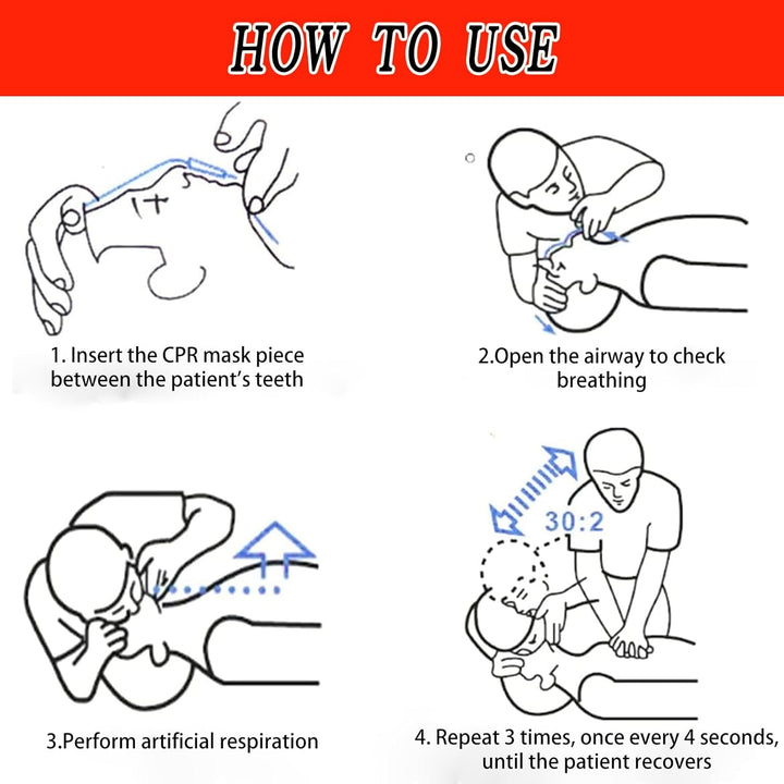 8 Piece CPR Face Shields, Resuscitation Face Shield First Aid with One Way Valve Breathing Barrier, Keychain Rescue Face Shields Emergency, Portable Keychain Emergency Kit for First Aid Aed Training