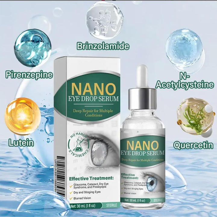 Nano Eye Drops Essence, a Dry Eyes Lubricant Made with Natural Ingredients, Is Suitable for All Eye Strain and Relieves Eyes Fatigue