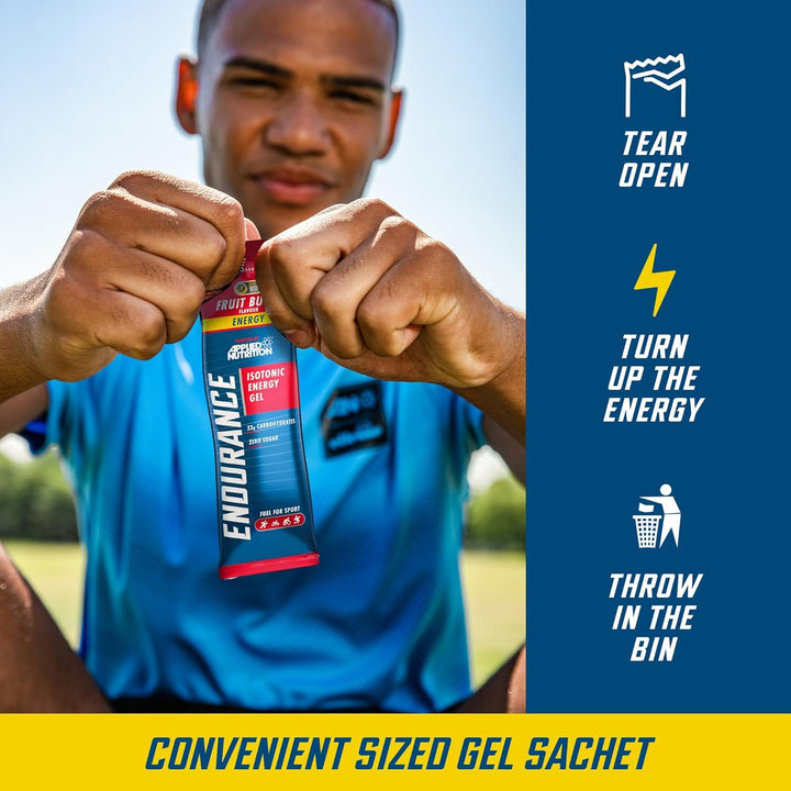 ISOTONIC | Caffeine Free Energy Gels | Performance-Enhancing Formula | Zero Fat Zero Sugar | 23G Carbohydrates (Pack of 6 X 60G) (Variety Pack)