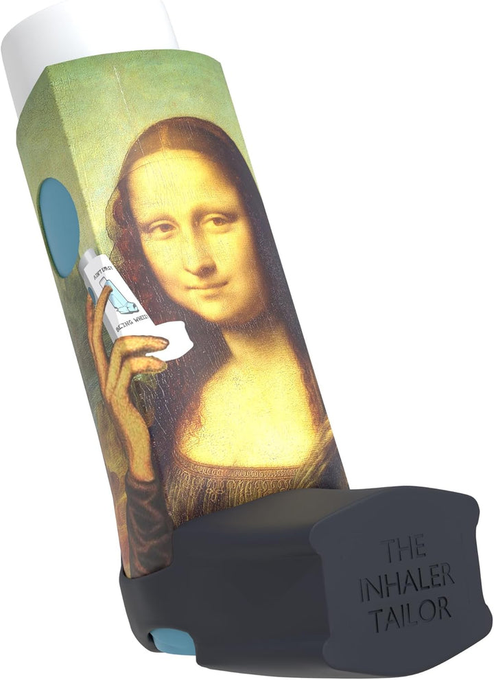 Cover for Ventolin and Shorter Style Inhalers in over 30 Designs – Vegan Leather Case for Kids and Adults - Urban Art Designs (Stitched with Love, Shorter Style)