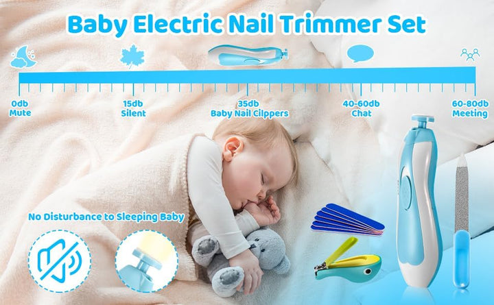 Baby Healthcare and Grooming Kit, 28PCS Upgraded Safety Care Kit, with Hair Brush Comb Nail Clippers and More for Newborn Infant Toddlers Baby (Blue)