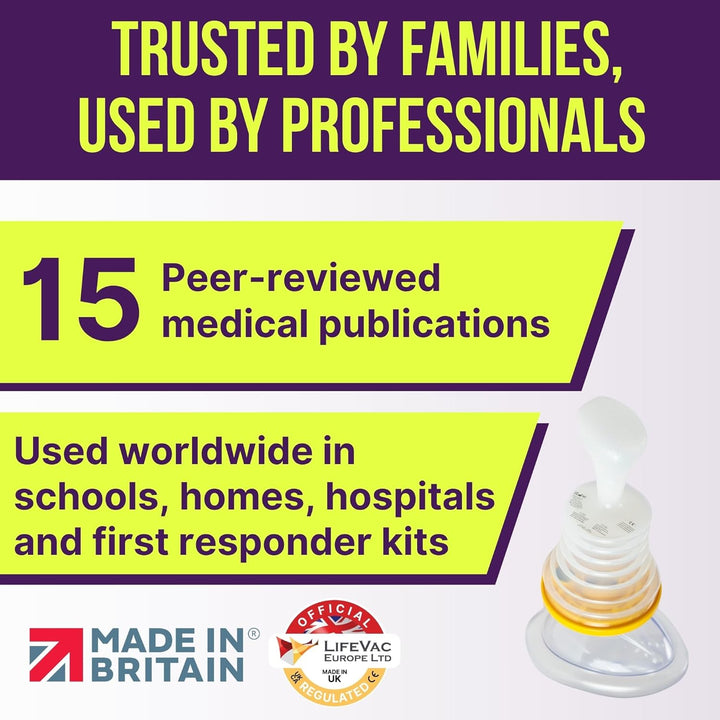 Travel Kit - Choking Rescue Device for Adults and Children First Aid Kit, Portable Airway Suction Rescue Device, First Aid Choking Device, Anti-Choking System, Airway Clearance Assistance