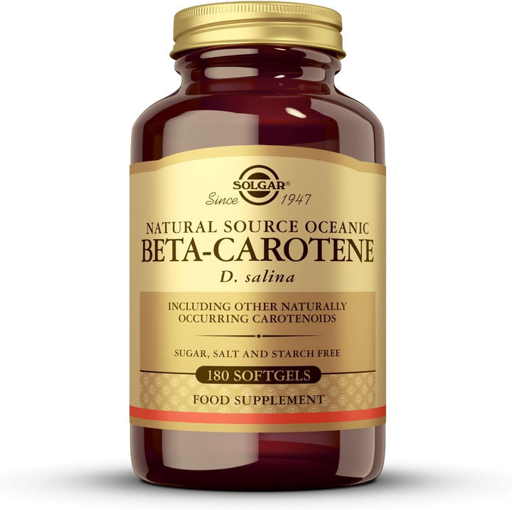 Natural Source Oceanic Beta Carotene Softgels - Pack of 60 - Fight Free Radical Damage - Strong Antioxidant - Gluten Free