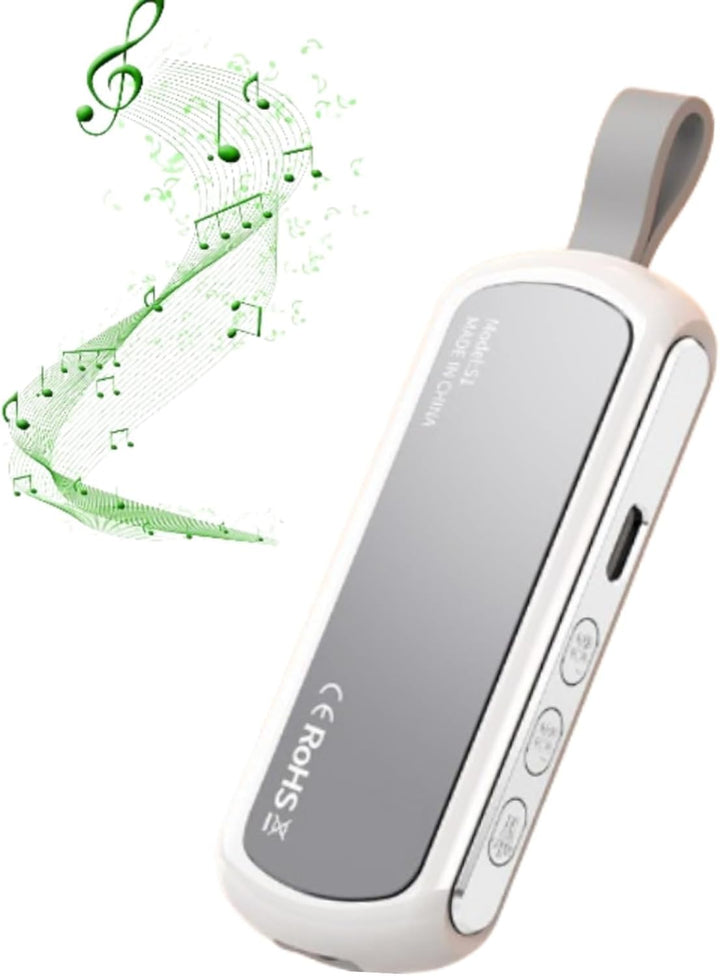 Bluetooth Pillow Speaker for Sleeping，Under Pillow Speaker Bluetooth Bone Conduction Pillow Speaker for Deep Sleeping (White)