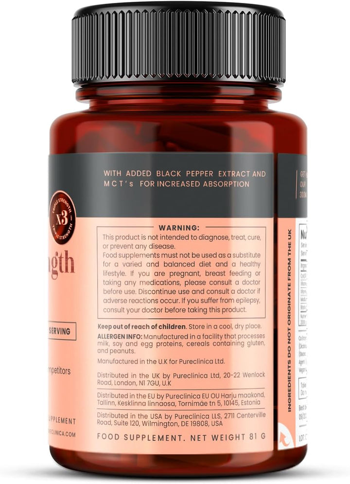 Fermented Coq10 300Mg X 90 Tablets. Non GMO, USP Grade. with Added Vitamin C and Black Pepper Extract for Absorption.