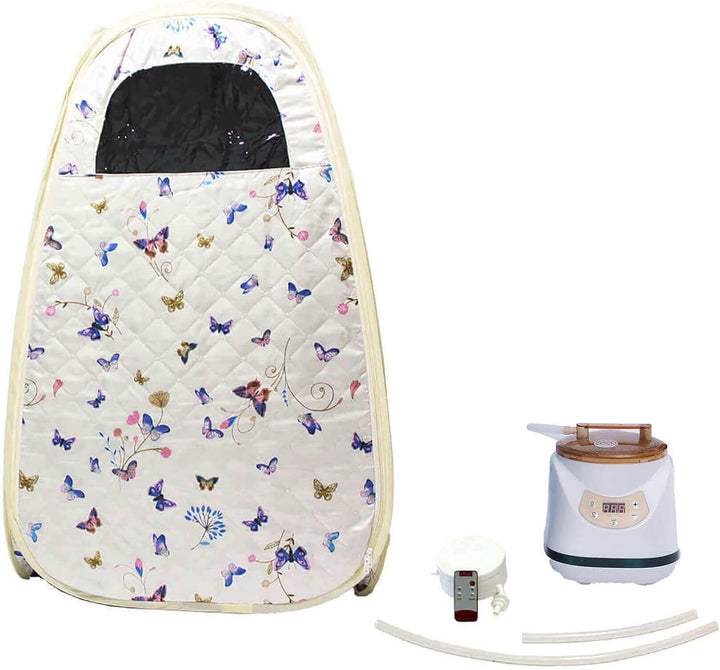 Portable Steam Sauna Tent Cabin Home SPA Sauna Kit Birthday Gift Wet Indoor Similar Infrard Sauna Pod W/Chair ||Man&Woman (Small,Suitable for People with a Height of Less than 5.74FT) Blue