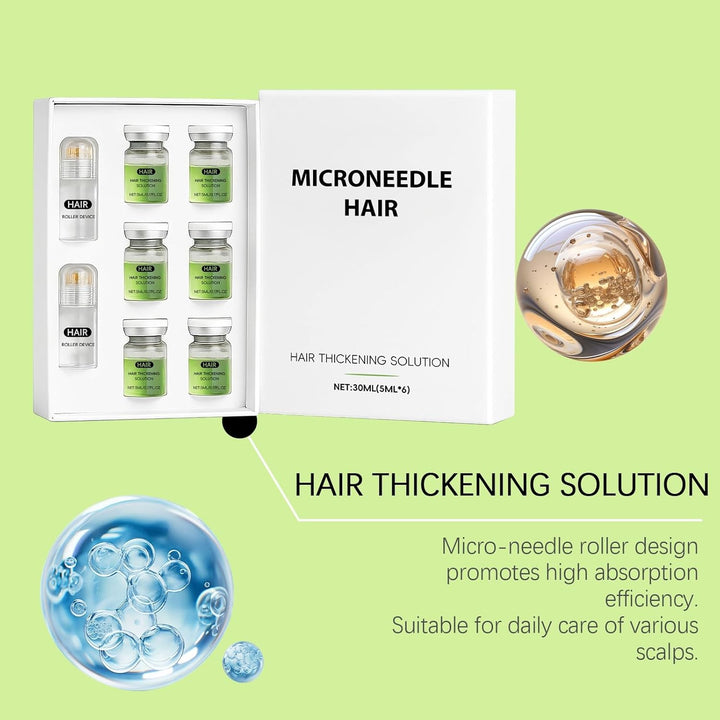 Hair Regrowth System, 2026 New Microneedle Infusion Hairregrowth Solution, Microneedling Hair Growth Serum, for Hairs Loss Thinning, Enhances Thick Hairs for Men Women