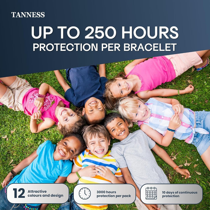 12 Pack Mosquito Repellent Bracelet - Long-Lasting Insect & Mosquito Bands, Deet-Free Insect Repellent Bracelet for Kids & Adults, Travel & Holiday Essentials for Outdoor Protection