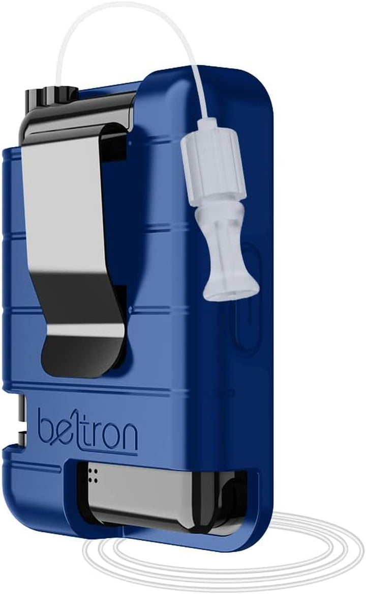 Protective Case for Tandem T:Slim X2 Pump with Built-In Metal Belt Clip (Strong & Durable Case for Tandem Diabetes Care Tslim X2 Insulin Pump) - Blue