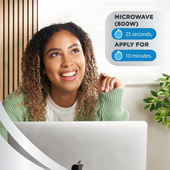 Moist Heat Eye Mask - Reusable with Hydrobead Technology for Soothing Relief from Blepharitis, MGD and Dry Eyes