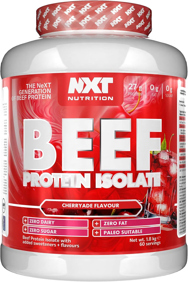 Beef Protein Isolate Powder - Protein Powder High in Natural Amino Acids - Paleo, Keto Friendly - Dairy and Gluten Free - Muscle Recovery | 1.8Kg | Ice Blast