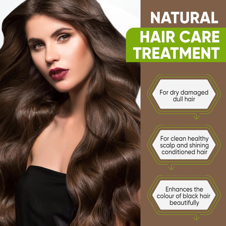 Organic Bhringraj Powder 100G, Healthy Scalp, Hair Growth, Pure & Natural Essential Ayurvedic Hair Mask for Hair Loss, Hair Fall, Split Ends, Damaged Thinning Hair