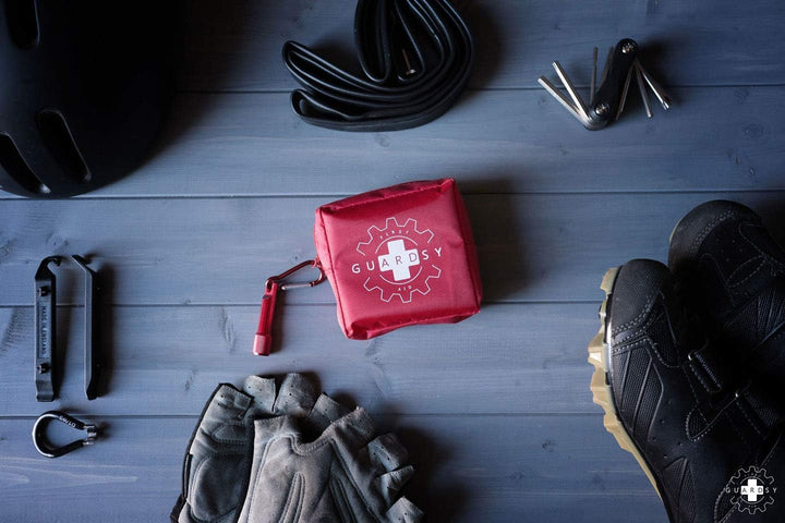 Guardsy Mini First Aid Kit | Compact Small Medical Emergency Survival Kit Perfect for Car, Travel, Hiking, Camping, Outdoor, Cycling, Running, Home, Vehicle, Sports. with Digital First Aid Guide App