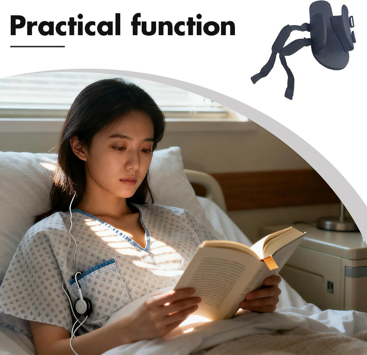 1 Pair Touch Fastening Slippers: Adjustable Wide Wellness Recovery Footwear for Post Treatment - Comfort Support Hospital Use Indoor Shoes