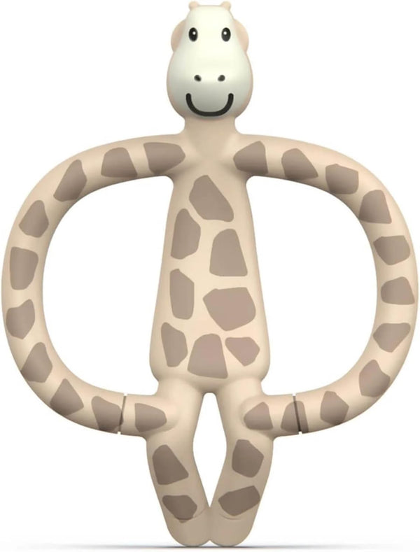 , Antimicrobial Silicone Teether & Gel Applicator, Easy to Grip, BPA Free, 3 Months Old+, 11 Cm, Gigi Giraffe, Pack of 1
