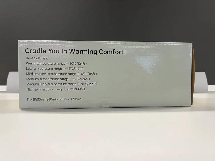 Heat Pads for Back Pain Relief,  Soft Heating Pad with Auto Shut off and 6 Heat Level Settings, Detachable Heat Pad with Zipper Hook and Loop Fastener, Machine Washable, 12" X 48"
