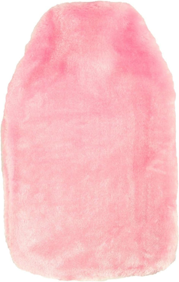 Soft Cosy Faux Fur Fabric Hot Water Bottle Cover Only - for 2L (Baby Pink) (Cover ONLY)