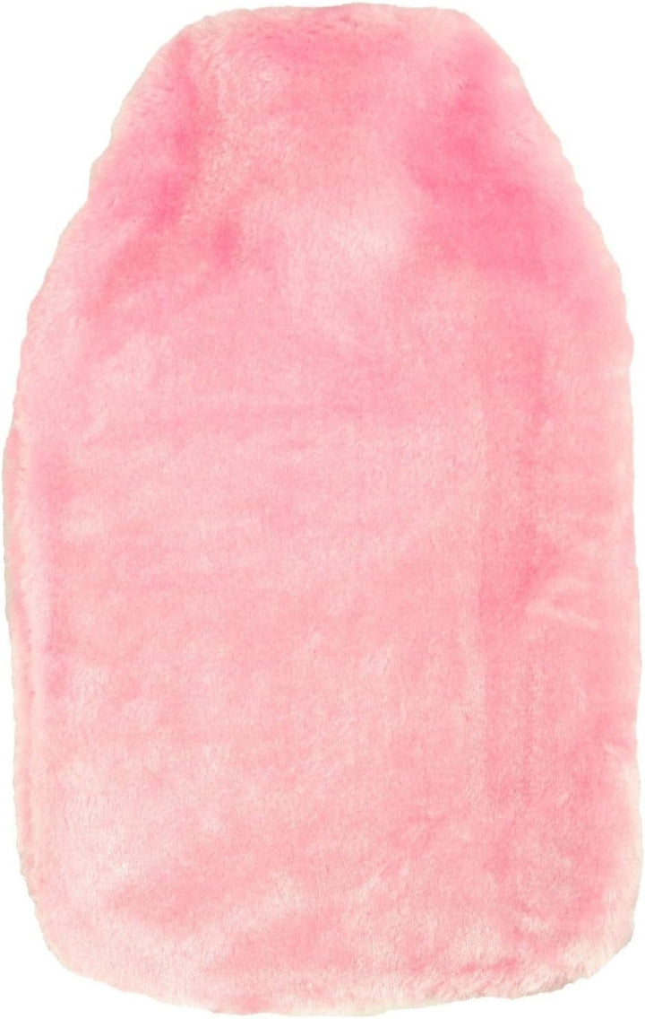Soft Cosy Faux Fur Fabric Hot Water Bottle Cover Only - for 2L (Baby Pink) (Cover ONLY)