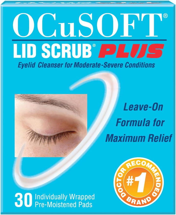 Eyelid Cleanser, Extra Strength, Pre-Moistened Pads, 30 Pads