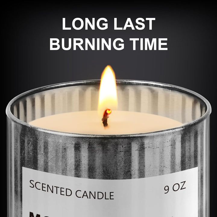 Scented Candles for Men Eucalyptus & Mint Scent Soy Wax Men Candles for Home Scented Father'S Day Gift Christmas Valentine Birthday (9Oz 40Hour Burn)