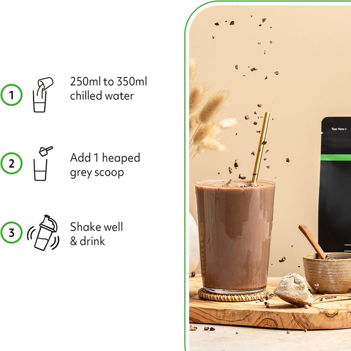 Protein Works - Vegan Protein Extreme, Added Vitamin Blend, Vegan Protein Powder, Plant Based Protein Shake, 28 Servings, Chocolate Silk, 1Kg