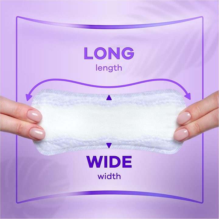 Dailies Extra Protect Panty Liners Long plus X44, Breathable, Flexible and Comfortable with Absorbent Core 4X44 Ct