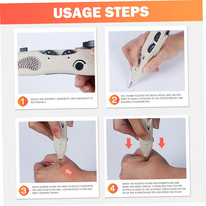 Electronic Acupuncture Pen 10 Level Adjustable Dry Needling Stimulator Energy Meridian Massage Pen