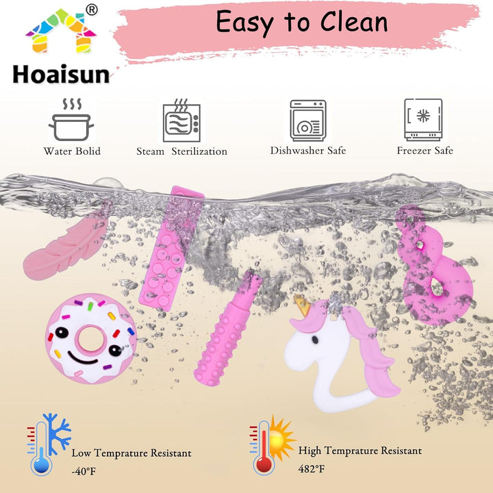 Sensory Chew Necklaces 6 Pack, Chew Toys for Autistic Children with ADHD, SPD, Chewing, Teething or Special Needs, Autism Chew Toys Necklace for Adult Reduce Anxiety Fidgeting