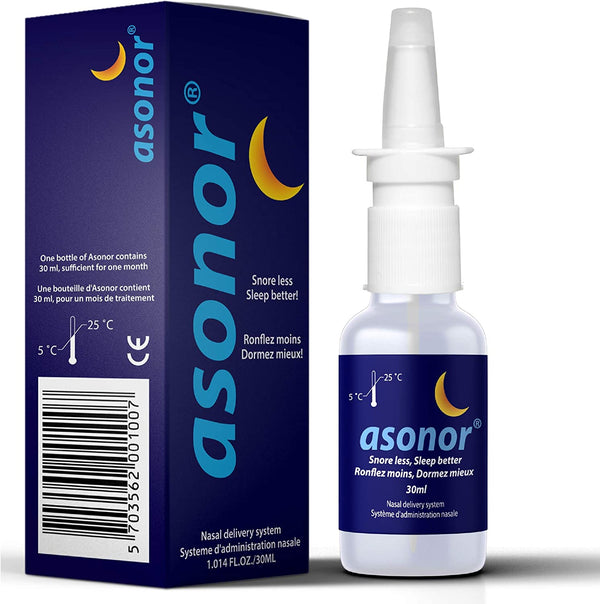 Snoring Nasal Spray (30Milliliter), Effective Snore Stopper Drops for Better Sleep, Snore Relief Remedy Opens up the Throat Air Passage, Enables Better Breathing, Natural Anti-Snoring Solution