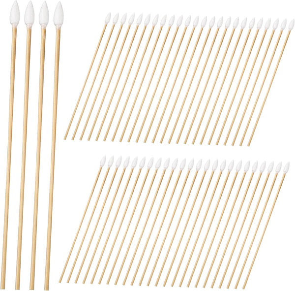 500Pcs Long Precision Cotton Swabs Ear Cleaning Swabs Makeup Applicator Sticks Cotton Tipped Applicator Keyboard Cleaning Tools