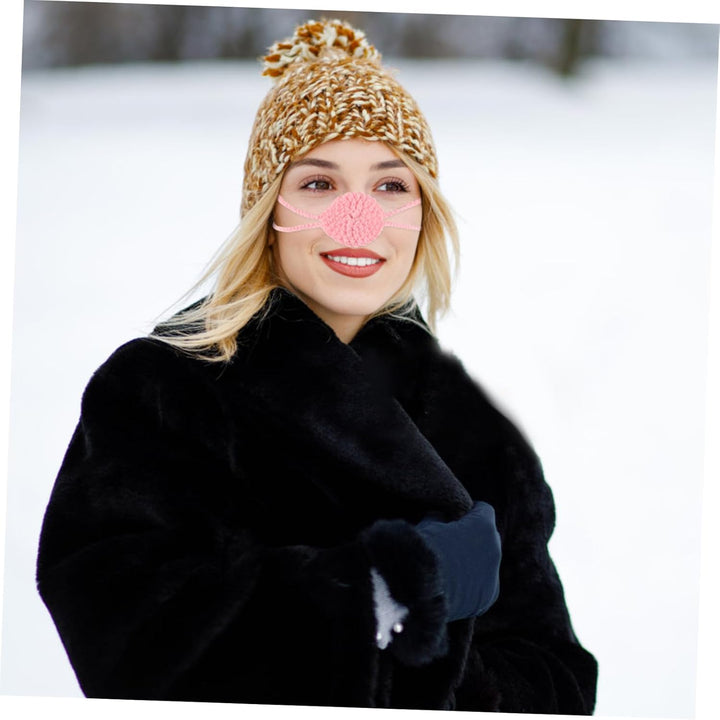 Knitted Nose Warmer for Winter Outdoor Activities Soft Nose Cover Mask for Men Women Cold Weather Protection for Skiing and Snowboarding