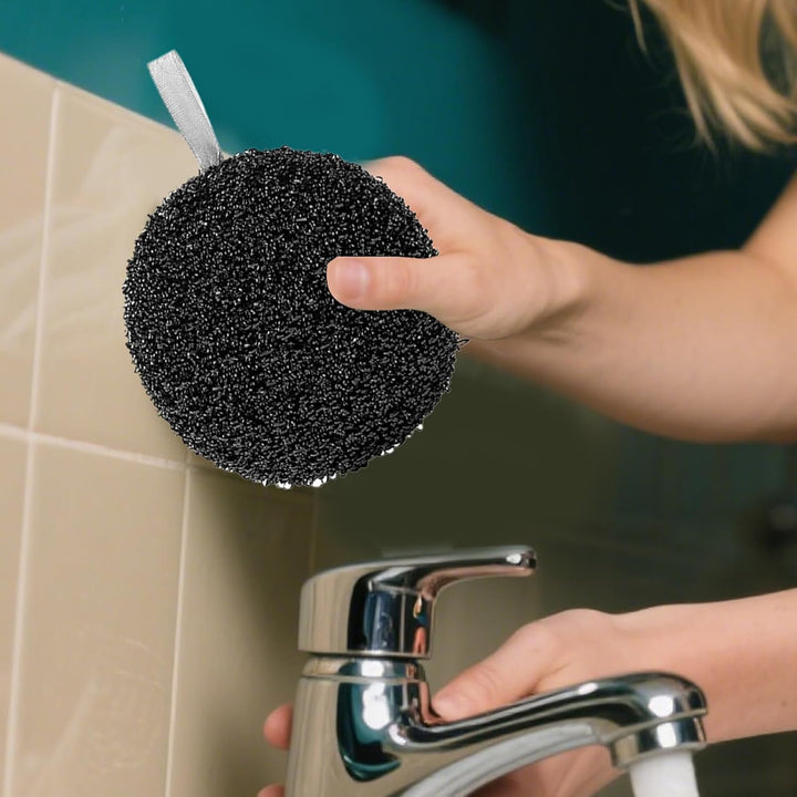 Scratch-Resistant Wire Dish Cloths, Bathroom Wire Cleaning Sponges, Scratch-Resistant Reusable Scouring Cloths for Wet and Dry Cleaning in Kitchen Sink and Stove