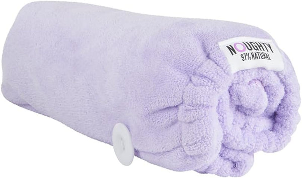 97% Natural Microfiber Hair Towel Quickly Absorbs Moisture Quick-Dry Wrap, Reduces Breakage Combats Frizz Purple