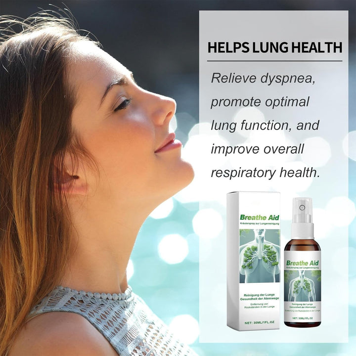 Lung Cleanse Mist, with Relaxed and Balanced Breathing, 30Ml, Lung Cleansing Hérbal Spray, Wellness Breathing Aid, Refreshing and Gentle, for Women, Men, Adults