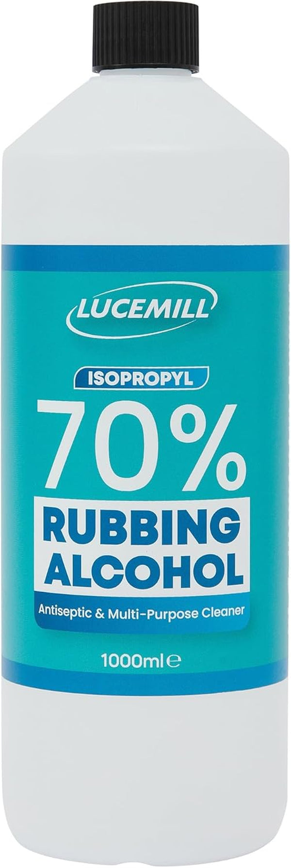 70% Rubbing Alcohol | 1 Litre | Super Strength IPA Surface Sanitiser | 70% Isopropyl Alcohol | Clear Liquid