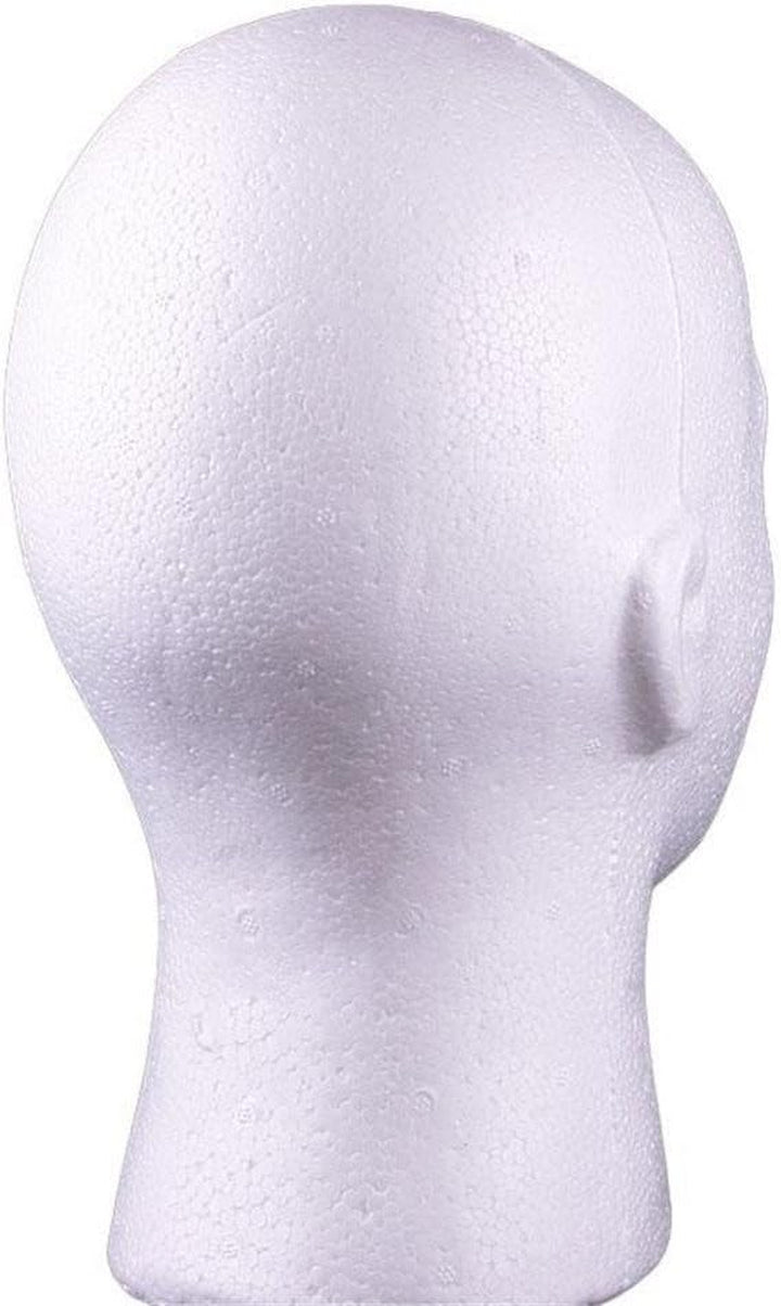 ® White Male Foam Mannequin Manikin Head Model Wig Hair Glasses Hat Display Stand