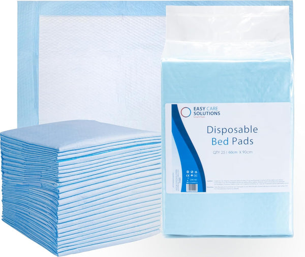 100 X  60 X 90 Cm | Disposable Incontinence Bed Pads | High Absorbency Underpads, Bed Mats, Mattress Protectors, Incontinence Pads | 4 Packs of 25