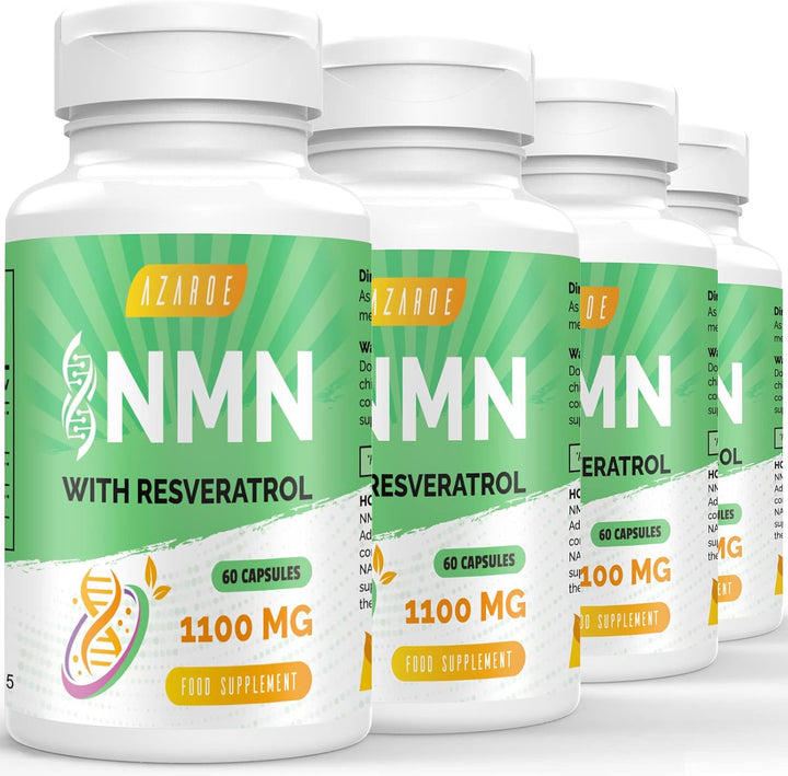 NAD+ Trans-Resveratrol 1100Mg – Advanced Formula for Enhanced Performance & Vitality (60 Count (Pack of 1))