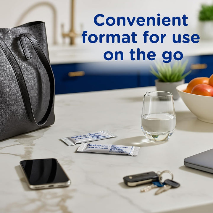 Ease Stick Sachets, Flavor Free, 20 Sachets, Constipation Relief for Adults, Laxatives, Relief, Hydrates, Softens & Help Restore Natural Bowel Movement