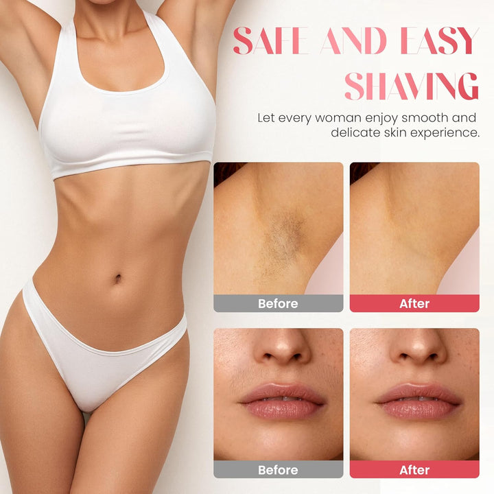 Bikini Trimmer Women - Painless Lady Shaver for Women, Rechargeable Women'S Electric Shavers, IPX7 Waterproof Electric Razor for Body Legs, Underarms, Pubic Hair,Brick Red