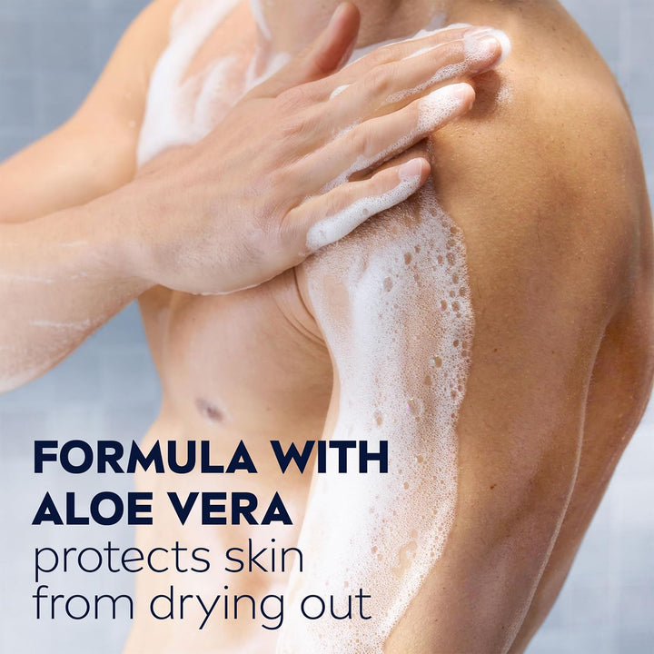 Protect & Care Shower Gel (250 Ml), Moisturising 3-In-1 Body Wash for Men with Aloe Vera, Energising  Shower Gel