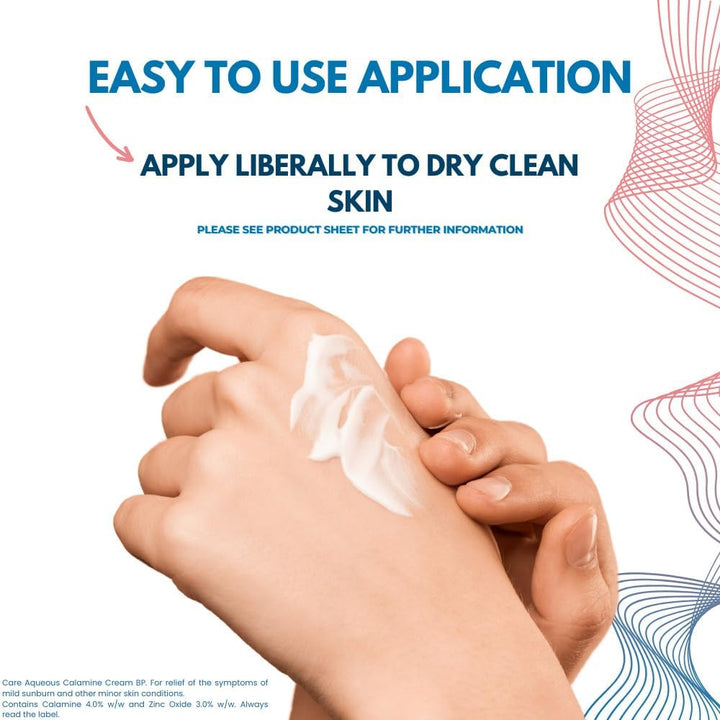 Aqueous Calamine Cream Sunburn Relief Soothing Itch Relief Cream Itchy Skin Relief for Adults & Children TLC for Dry Skin and Other Minor Skin Conditions 100G 1 Pack