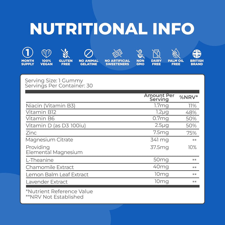 Sleep Gummies for Kids – 1 Month Supply | Sugar & Gluten-Free Magnesium Gummies for Growth, Relaxation & Healthy Sleep | 30 Vegan Supplement with Magnesium, L-Theanine & Vitamin B6 | Support Ages 3+