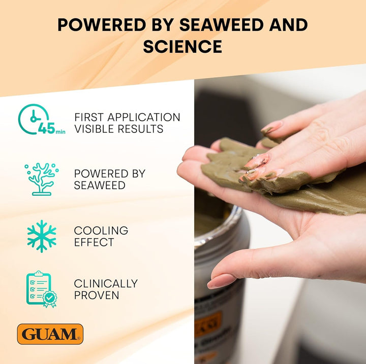 Seaweed Mud anti Cellulite Treatment for Legs and Thighs - 1 Kg Menthol Algae Cellulite Remover, Skin Firming Clay - Gentle Antioxidant Cooling Formula to Improves Firmness, Reduces Leg Swelling