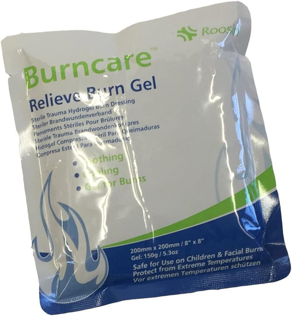 EMERGENCY FIRST AID BURN CARE SCALD SOOTHING STERILE HYDROGEL DRESSINGS 20CM X 20CM (200MM X 200MM)