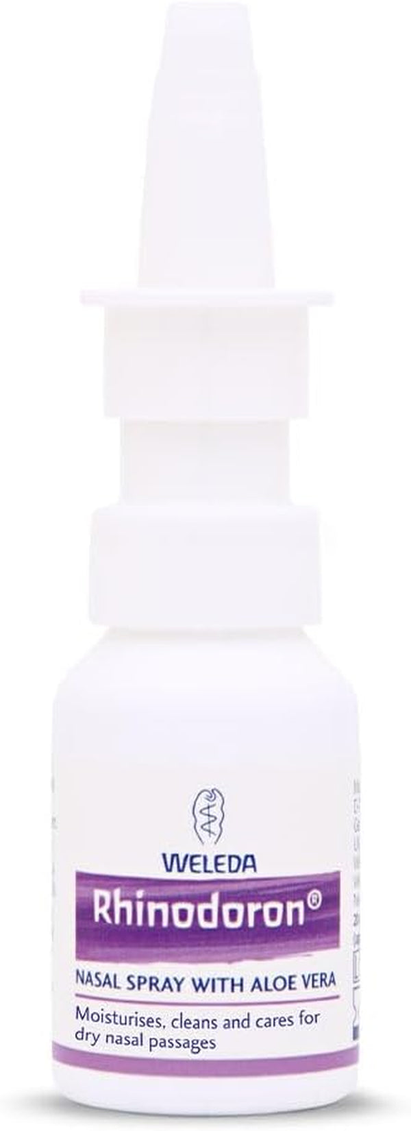 Rhinodoron Nasal Spray with Aloe Vera, for Dry Nasal Passages, 100% Certified Natural Saline Solution, Moisturising, 20Ml