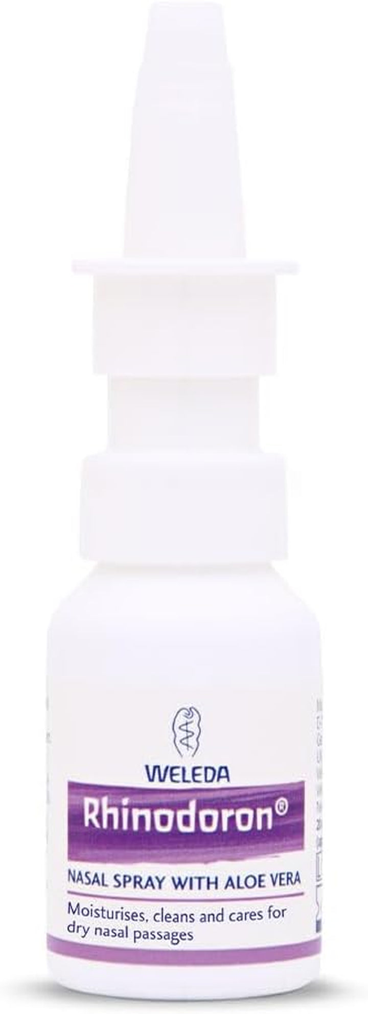 Rhinodoron Nasal Spray with Aloe Vera, for Dry Nasal Passages, 100% Certified Natural Saline Solution, Moisturising, 20Ml